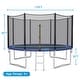 preview thumbnail 9 of 9, 8/10/12/14/15/16 FT Outdoor Trampoline Bounce Combo W/Closure Net 12 FT