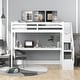 preview thumbnail 2 of 7, Multifunctional Twin Loft Bed with Desk
