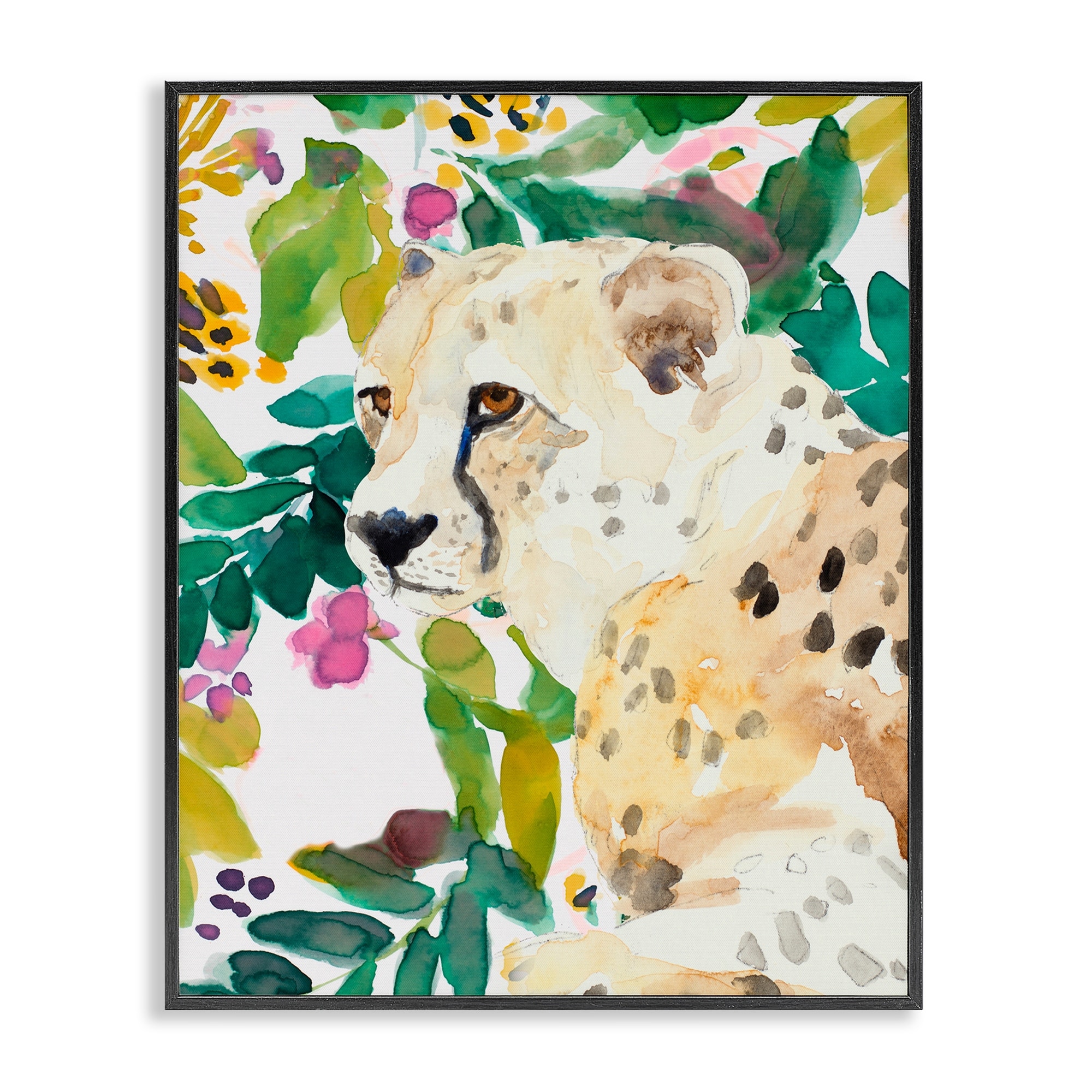 Stupell Garden Plants Leopard Framed Giclee Art Design By Lanie Loreth
