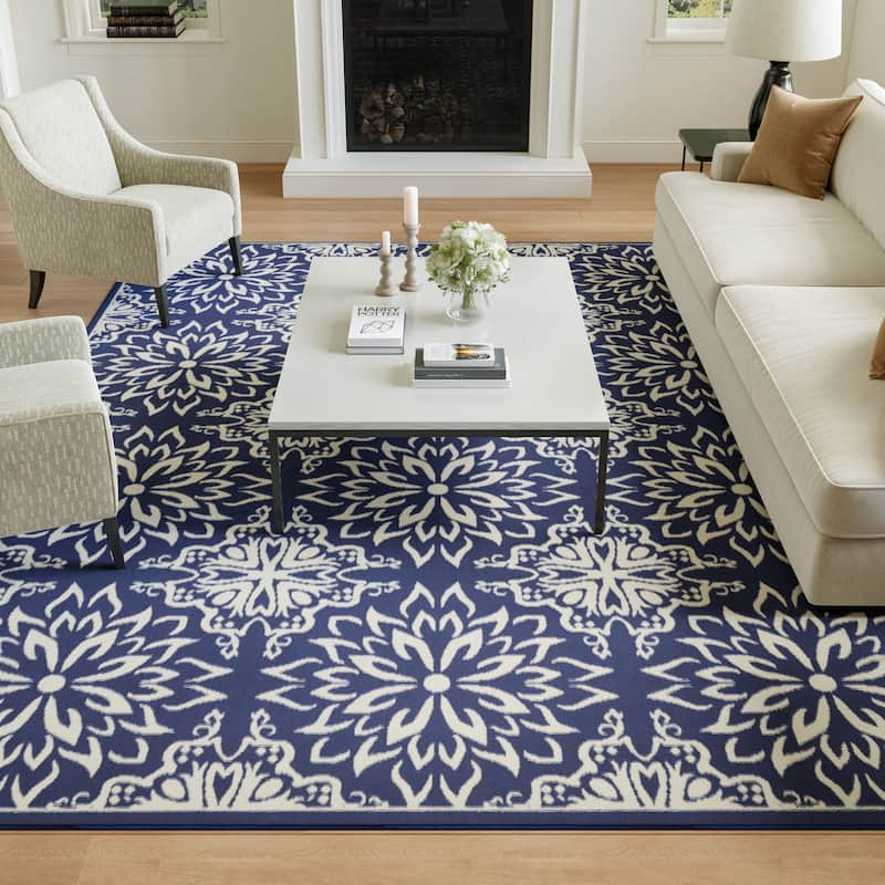 Nourison Jubilant Floral Medallion Area Rug