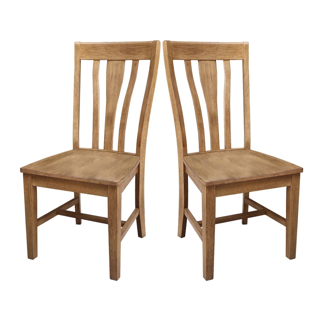 Set of Two Solid Wood Weston Dining Chairs