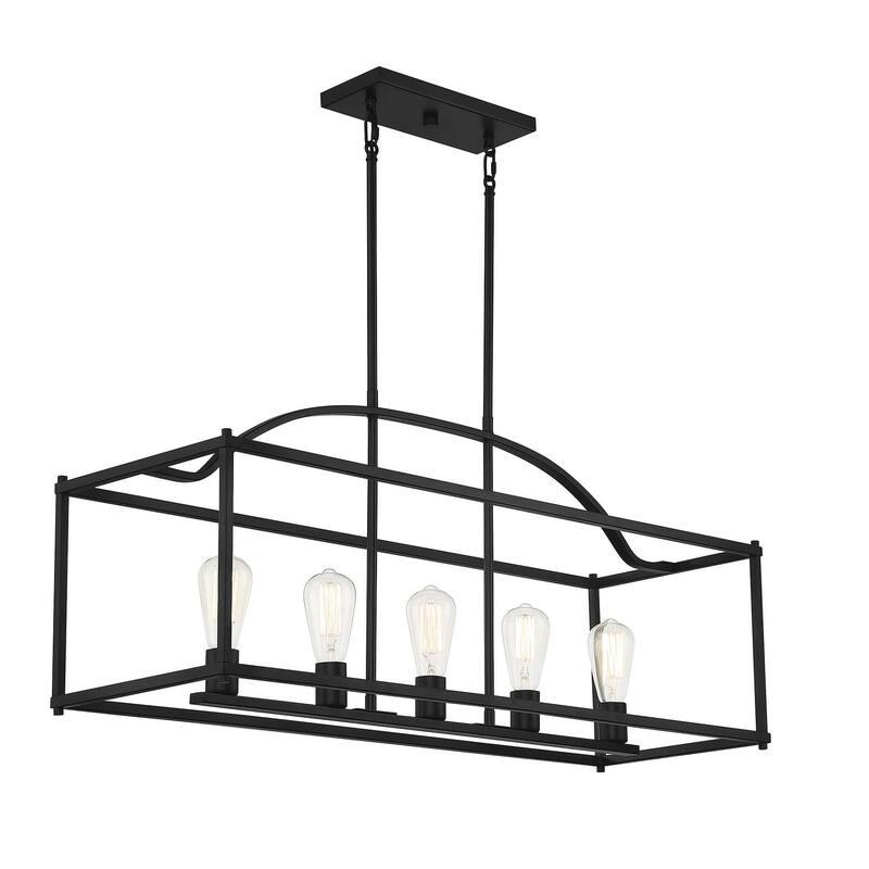 Savoy House Palladian 5 Light 12" Wide Linear Chandelier