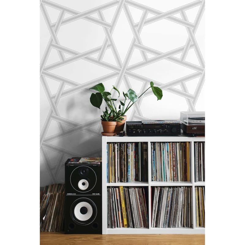 NextWall Crossroads Geo Peel and Stick Wallpaper