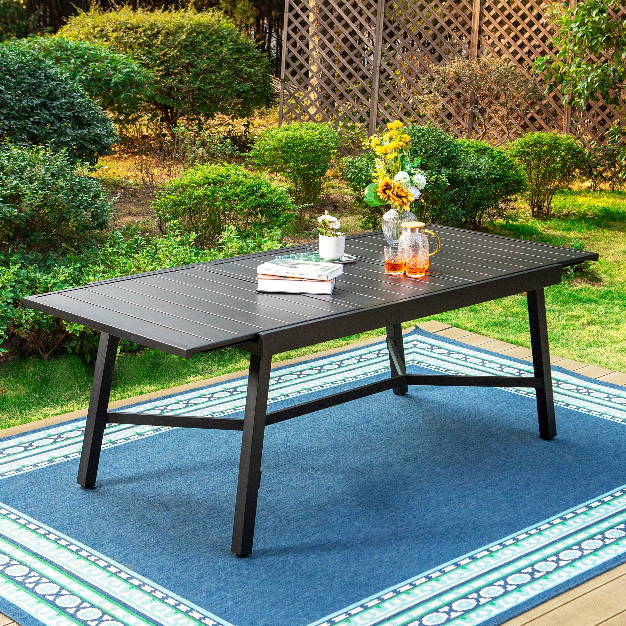 Expandable patio online dining table