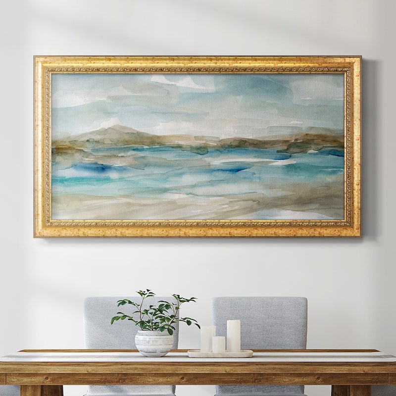 Peaceful Beach II Premium Framed Canvas- Ready to Hang