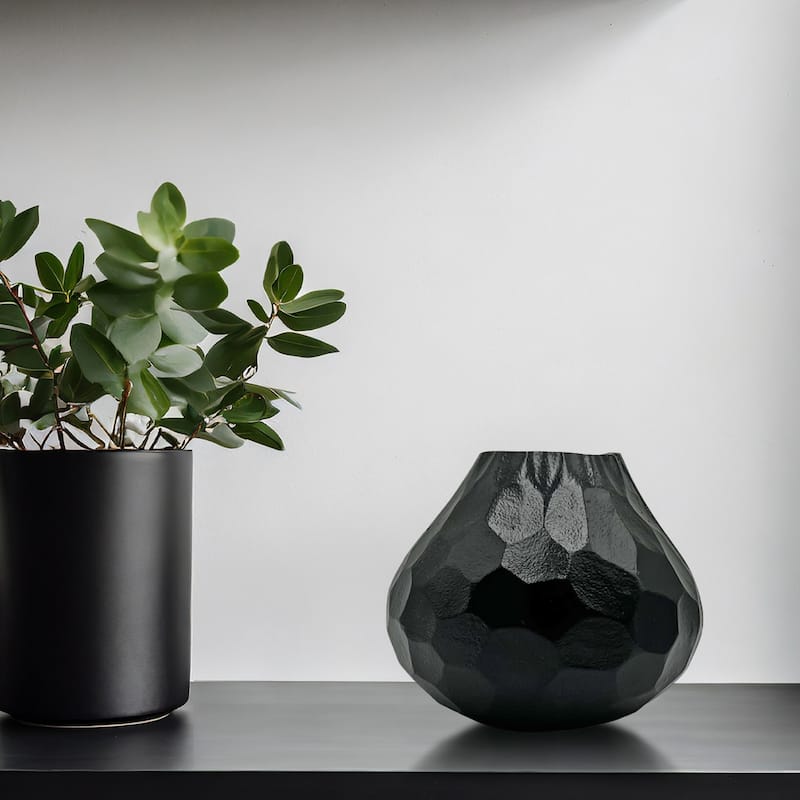 8 inch Wide Decorative Handmade Aluminum Pear Flower Vase