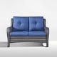preview thumbnail 6 of 22, Outdoor Furniture Loveseat Couch High Back Wicker Sofa