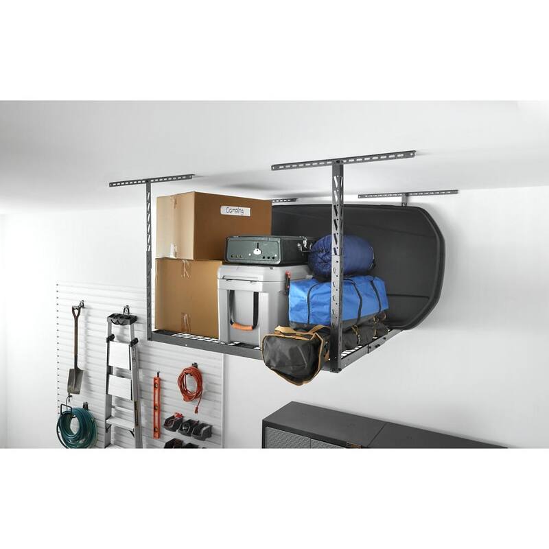 ladiator GarageWorks Overhead GearLoft Storage Rack 4x4 ft