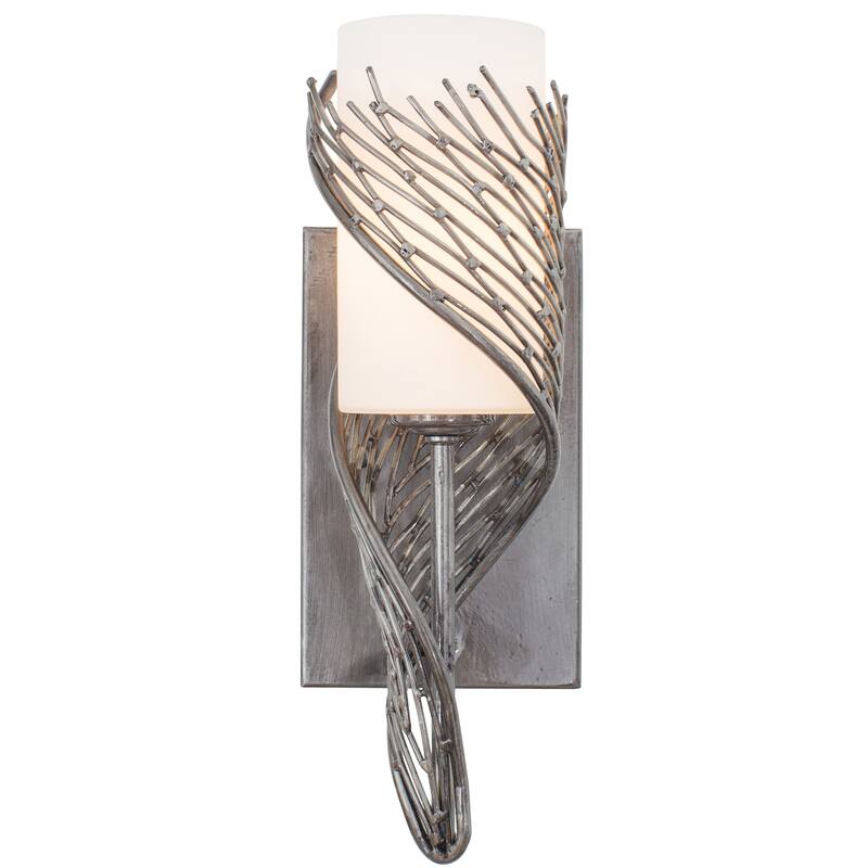 Varaluz Flow 1-Light Wall Sconce - Right - Steel
