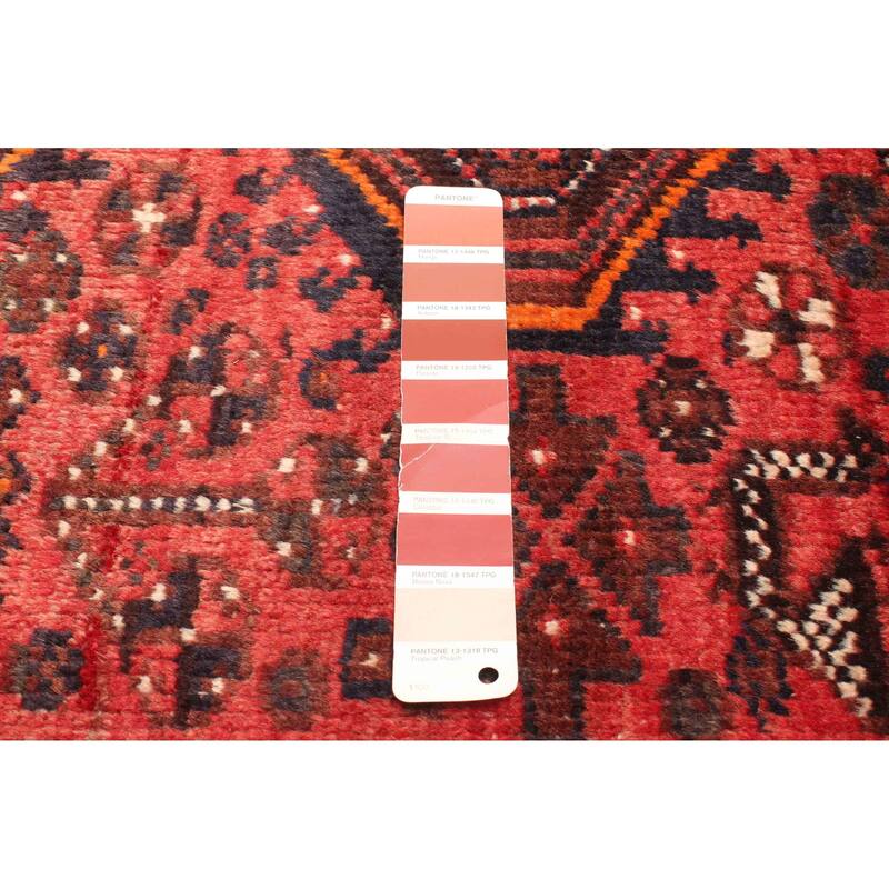 ECARPETGALLERY Hand-knotted Andelz Red Wool Rug - 3'9 x 5'10