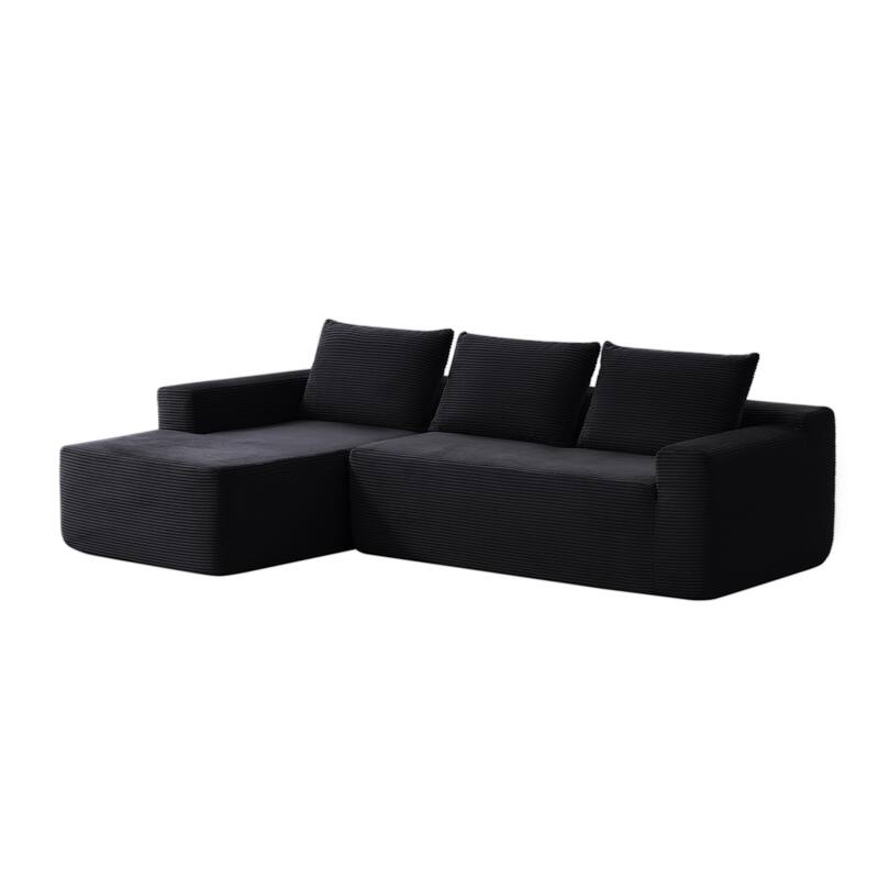 105" Cloud Sectional Couch with L-Shape Chaise,Modern Modular Sofa with Deep Seat, Upholstered Couches for Living Room
