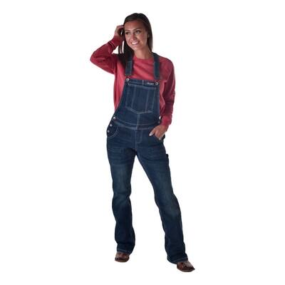 Cowgirl Tuff Western Overalls Womens Double Down Dark JDDFLB