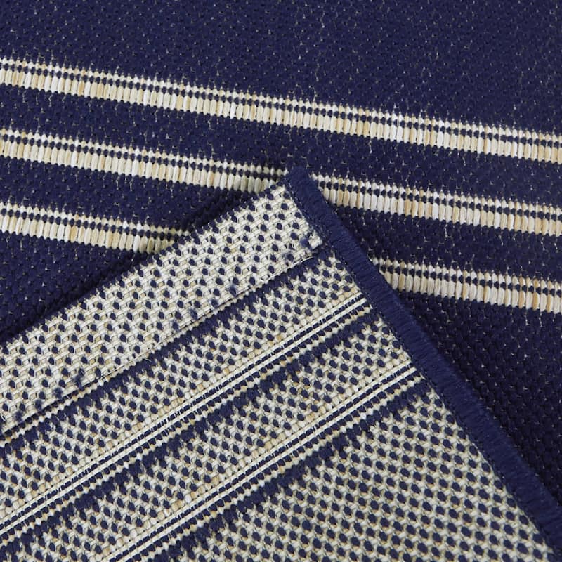 Marvin Striped Patio Area Rug
