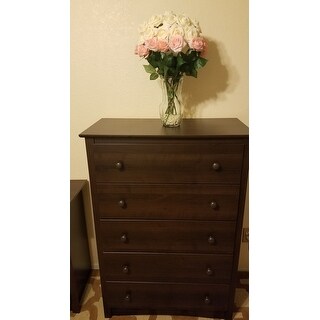 Copper Grove Periyar Espresso 5 Drawer Dresser Ships To Copper Grove Periyar Espresso 5