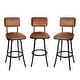 preview thumbnail 1 of 12, Azalea Park Swivel Barstool with Adjustable Height, Set of 3