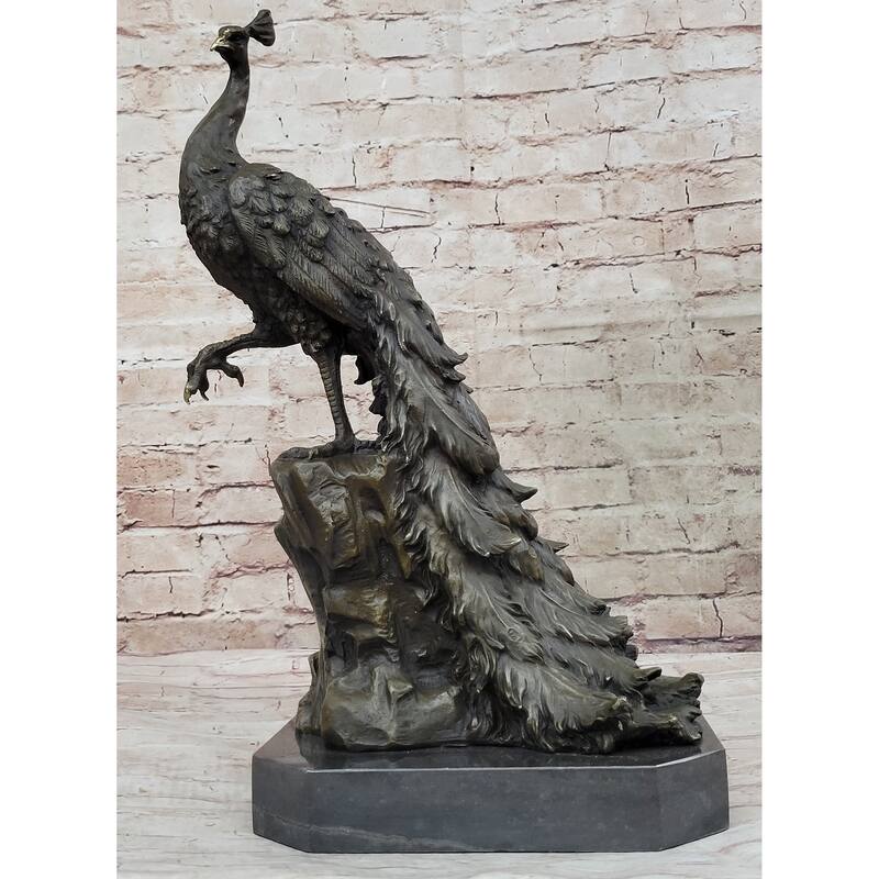 Hand Made Original Milo Pea Bronze Sculpture Bird Statue Figurine Figure