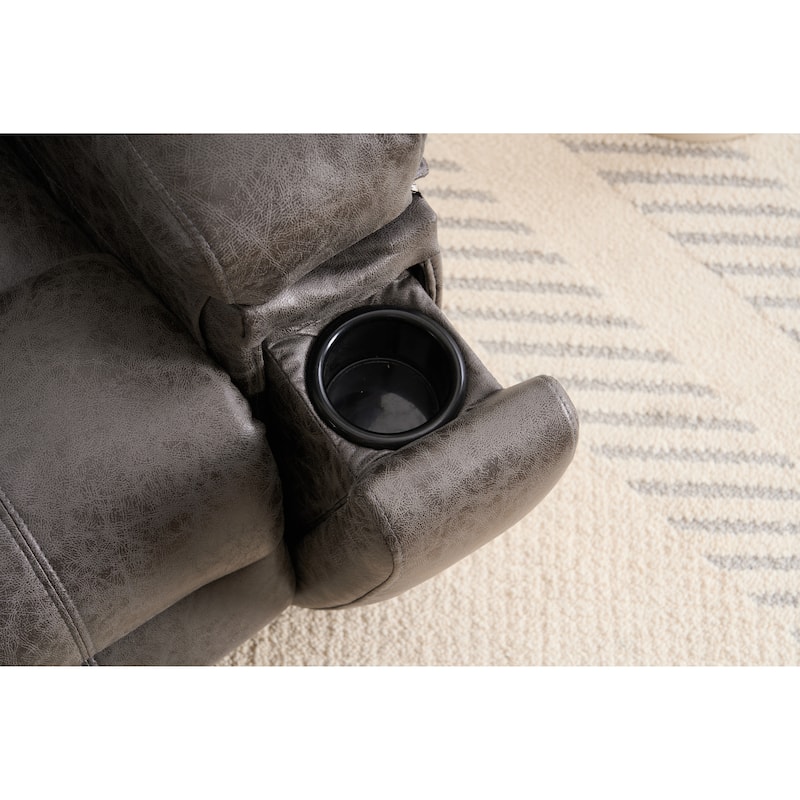 Oversized Power Lift Recliner Chair with Silent Electric Motor and Massage Function, Tool-Free Assembly