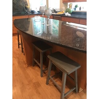 Salvador II Saddle Seat 24-inch Counter Height Backless Stools (Set of 2) by iNSPIRE Q Classic