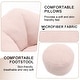 preview thumbnail 10 of 37, Microfiber Upholstered High Density Memory Foam Round Lazy Bean Bag Sofa Chair with Ottoman