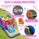 preview thumbnail 14 of 16, Costway 4-in-1 Kids Princess-themed Bouncer with Slide Basketball Hoop - Multicolor