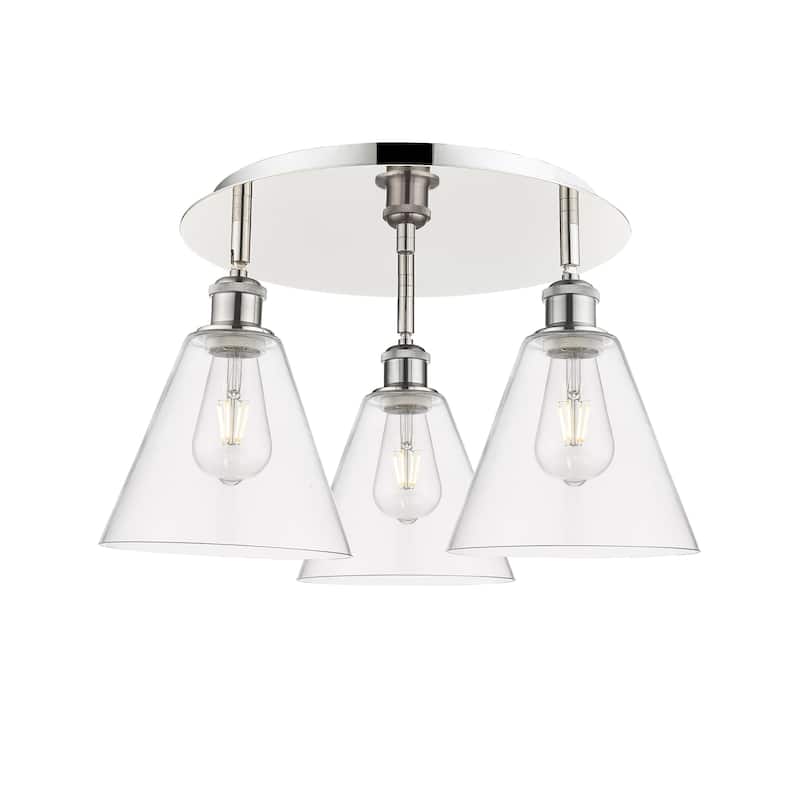 Innovations Lighting Berkshire - 3 Light 20" Flush Mount