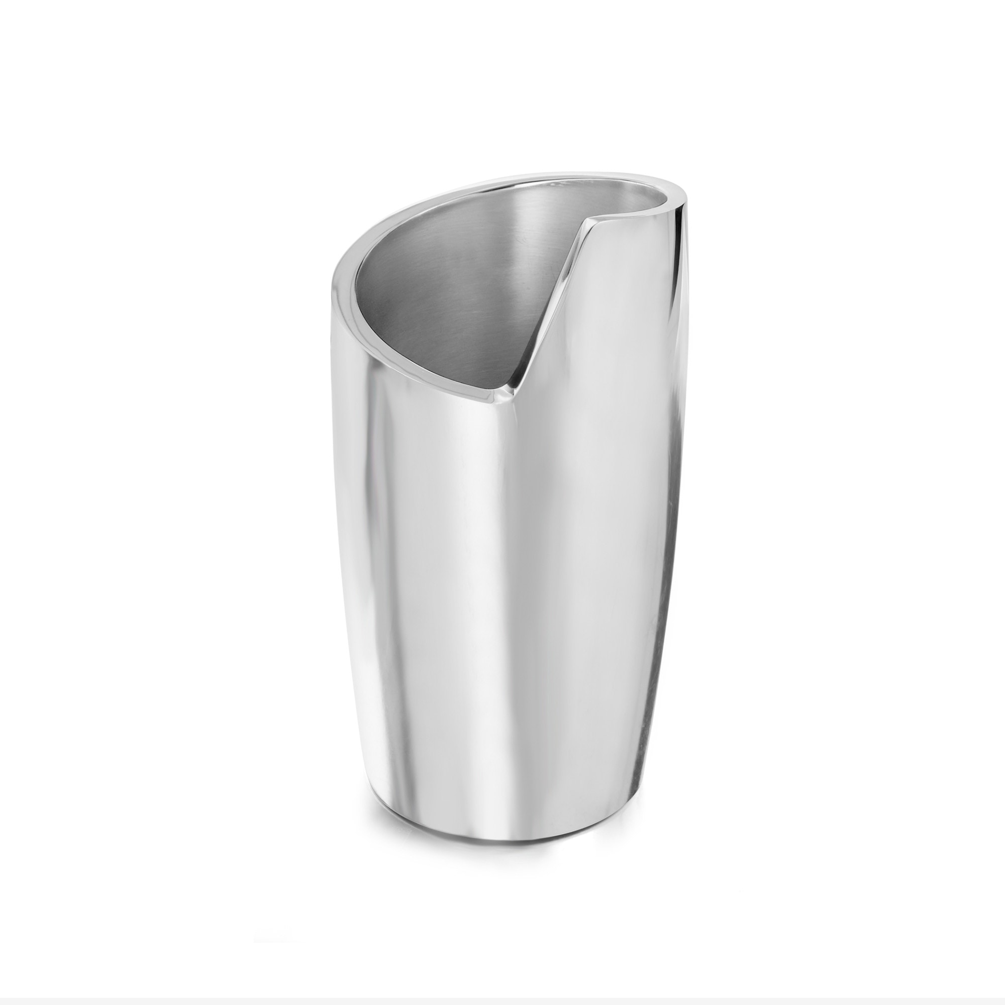 Nambe Spiral Wine Chiller - 4.5" D x 8.5" H