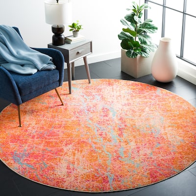 SAFAVIEH Sequoia Machine Washable Slip Resistant Caddie Abstract Rug