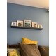 Porch & Den Bear Solid-colored Wood Modern Floating Wall Shelf Picture Frame Holder Ledge