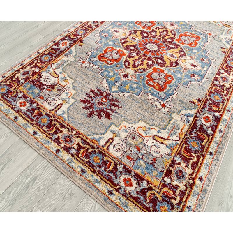 Santaria Cala Vintage Bordered Area Rug