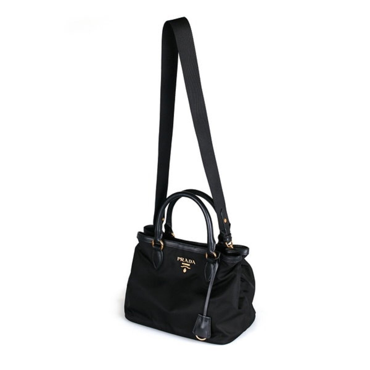 prada tessuto soft calf nero