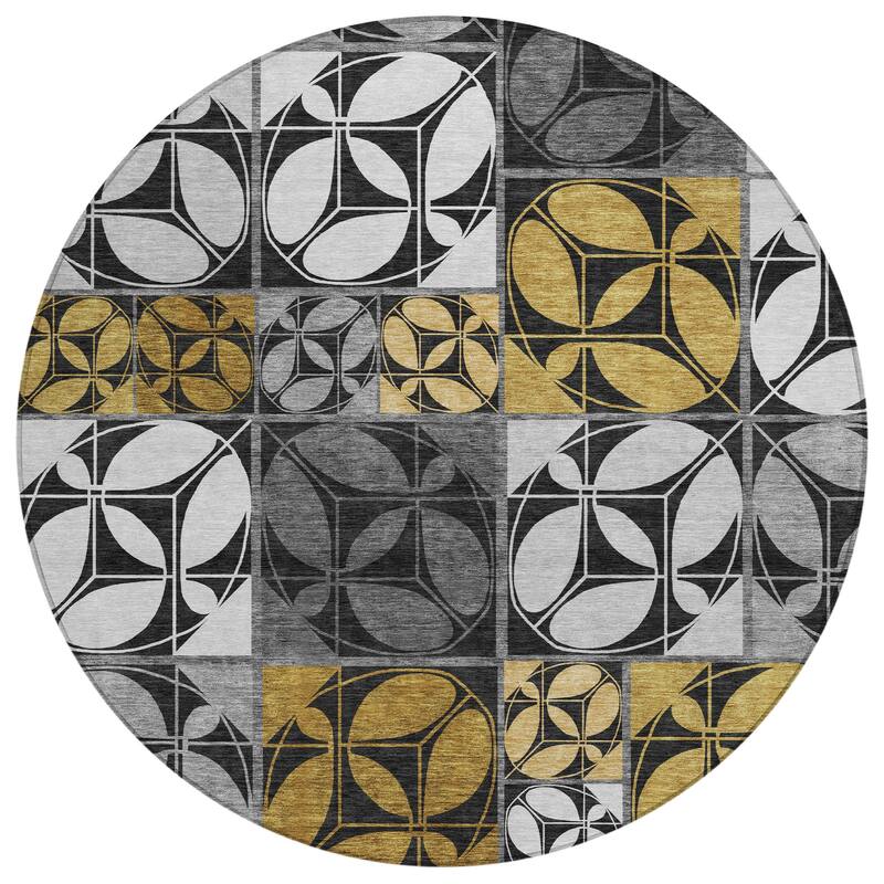 Machine Washable Indoor/ Outdoor Patch Lupton Chantille Rug