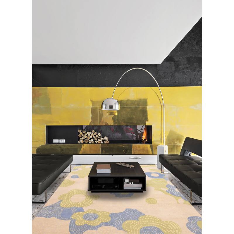 ECARPETGALLERY Hand-knotted Opulence Beige Wool Rug - 9'0 x 11'11