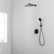 preview thumbnail 2 of 18, Clihome 5 Spray Patterns 12 in. Wall Mount Dual Shower Heads