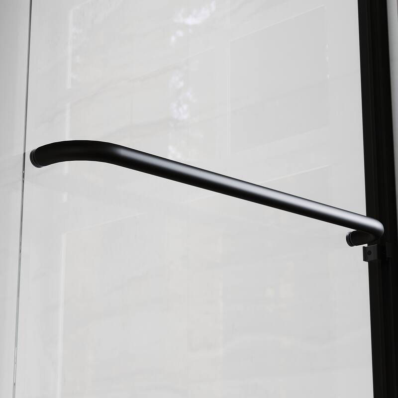 Elegant Double Sliding Shower Door 60" W x 62" H Bathtub Door with 1/4'' in Clear Tempered Glass Tub Door