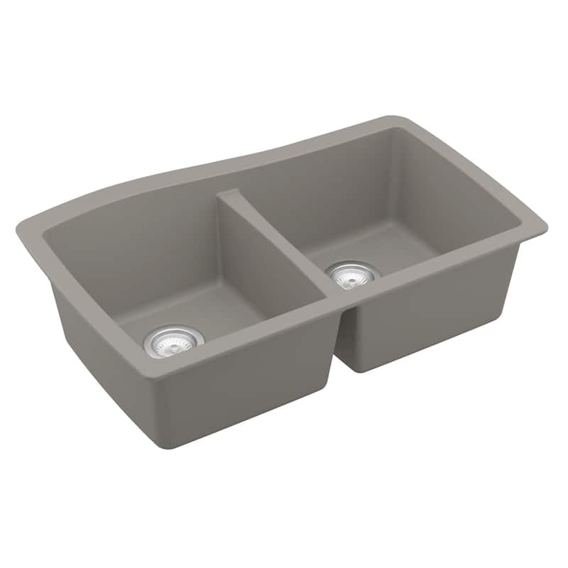 Karran Undermount Quartz Double Bowl Kitchen Sink