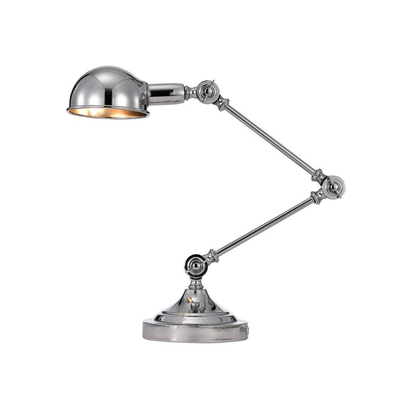 Pauh Chrome with 1 Light Bulb and Table Lamp