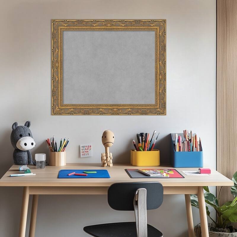 Amanti Art Filigree Gloss Black Framed