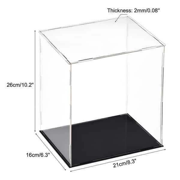 Acrylic Display Case Box Dustproof Showcase Cube Collectibles Show Box ...