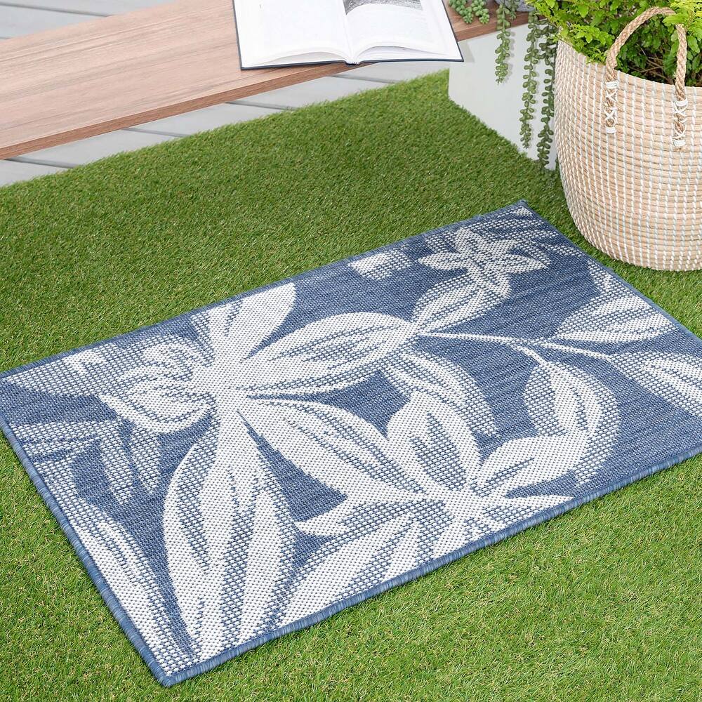 Exo Coastal Floral Indoor/Outdoor Area Rug