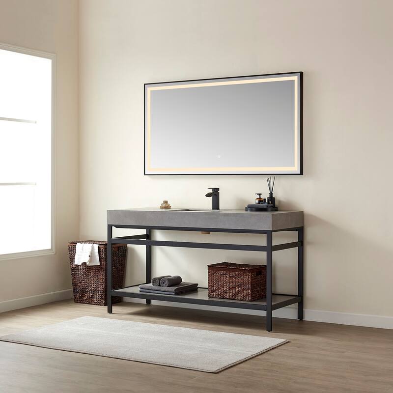 Miseno MV702560 Funes 60" Free Standing Single Basin Vanity Set with