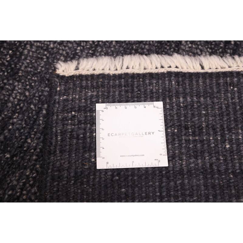 ECARPETGALLERY Hand-knotted Pak Finest Gabbeh Dark Navy Wool Rug - 8'0 x 9'10