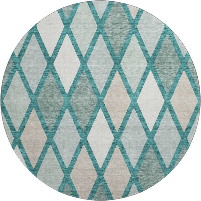 Premium Washable Super Soft Mosaic Diamonds Mayfield Rug