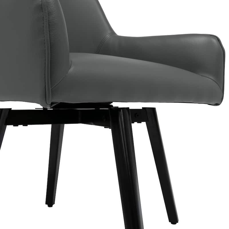 Studio Designs Home Spire Luxe Swivel Guest/Dining/Office Accent Chair with Arms