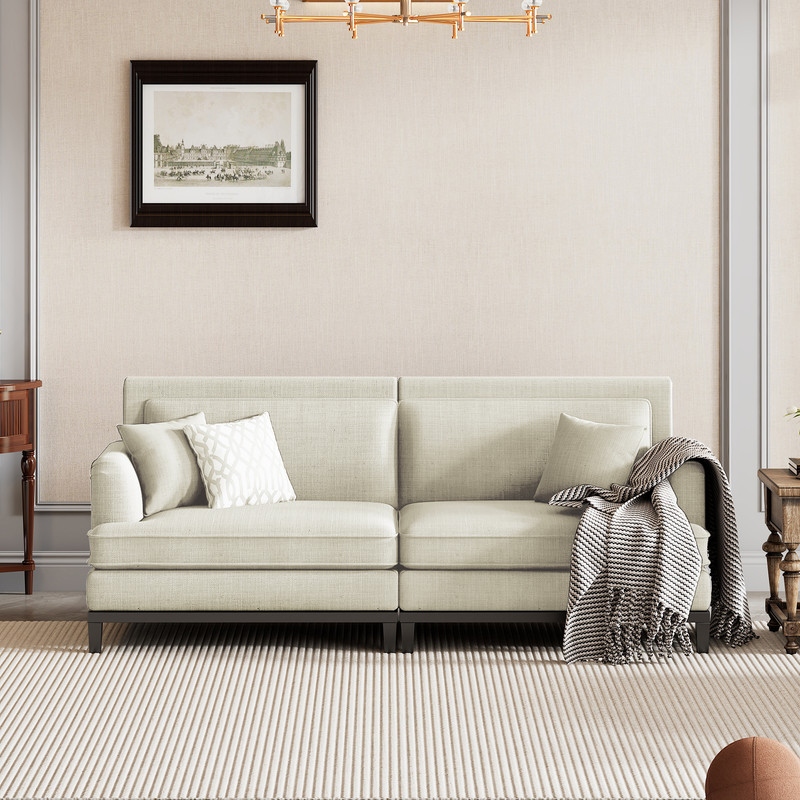 Loveseat best sale throw pillows