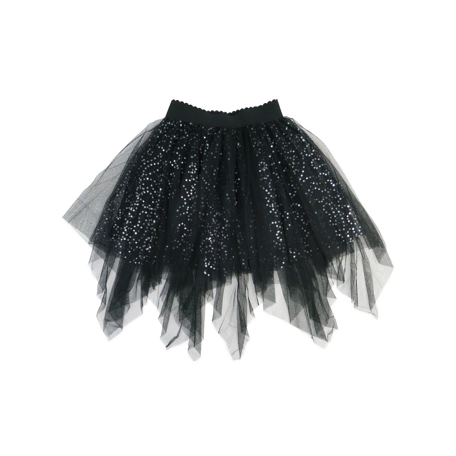 black ruffle tutu skirt