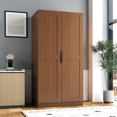62.99" Kitchen Pantry Storage Cabinet, Buffet Cupboards Sideboard with Doors & Shelves