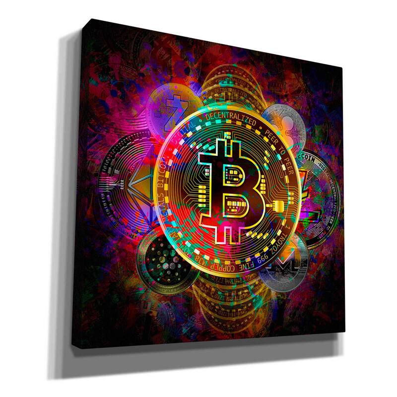Epic Graffiti 'All Coins,' Canvas Wall Art