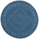 preview thumbnail 56 of 158, SAFAVIEH Handmade Dip Dye Karyn Wool Rug 5' Round - Navy Blue