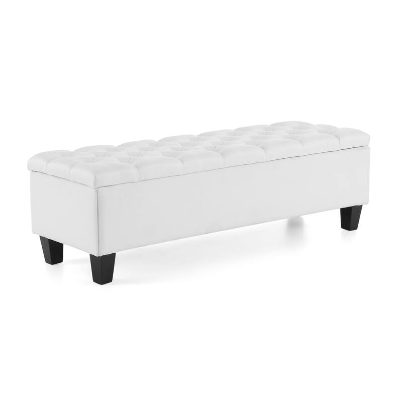 Christopher Knight Home - Isabella Button-Tufted Diamond-Stitched Storage Ottoman Bench