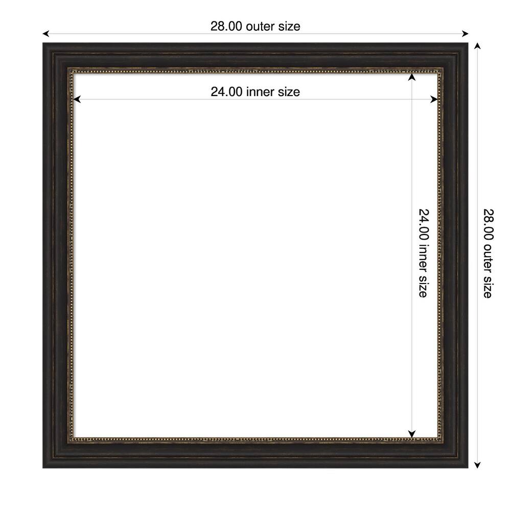 Amanti Art Accent Bronze Narrow Framed Dry Erase Magnetic Board